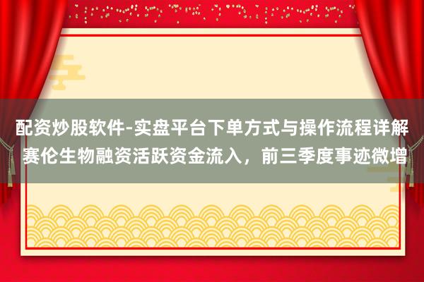 配资炒股软件-实盘平台下单方式与操作流程详解 赛伦生物融资活跃资金流入，前三季度事迹微增