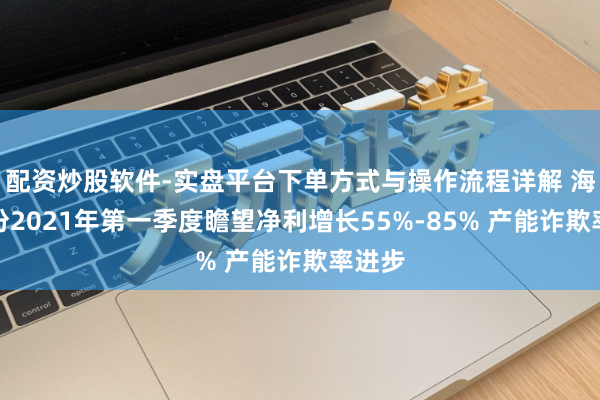 配资炒股软件-实盘平台下单方式与操作流程详解 海达股份2021年第一季度瞻望净利增长55%-85% 产能诈欺率进步