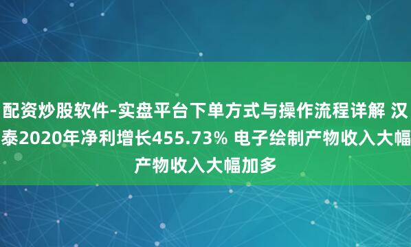配资炒股软件-实盘平台下单方式与操作流程详解 汉王鹏泰2020年净利增长455.73% 电子绘制产物收入大幅加多