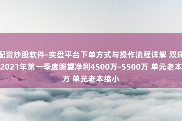 配资炒股软件-实盘平台下单方式与操作流程详解 双环传动2021年第一季度瞻望净利4500万-5500万 单元老本缩小